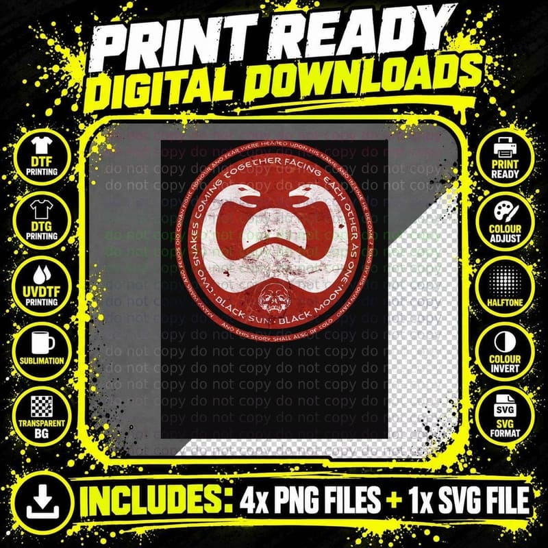 Thulsa Doom - Blood Battle Shield T-Shirt Png SVG Digital Bundle