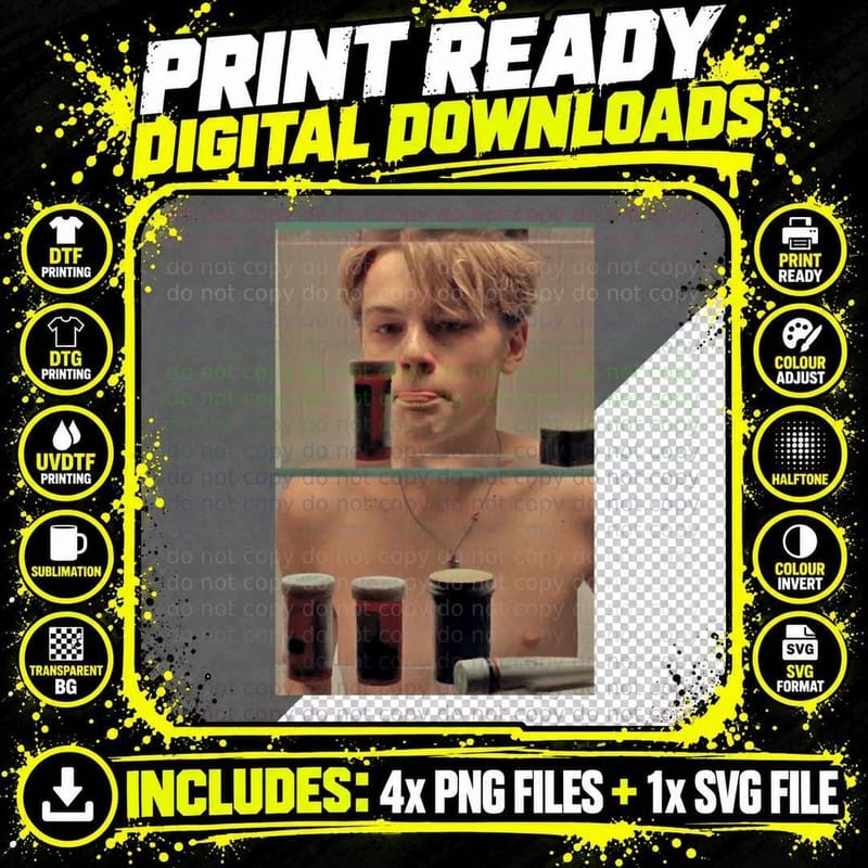 Young Leonardo Dicaprio Photo T-Shirt Png SVG Digital Bundle