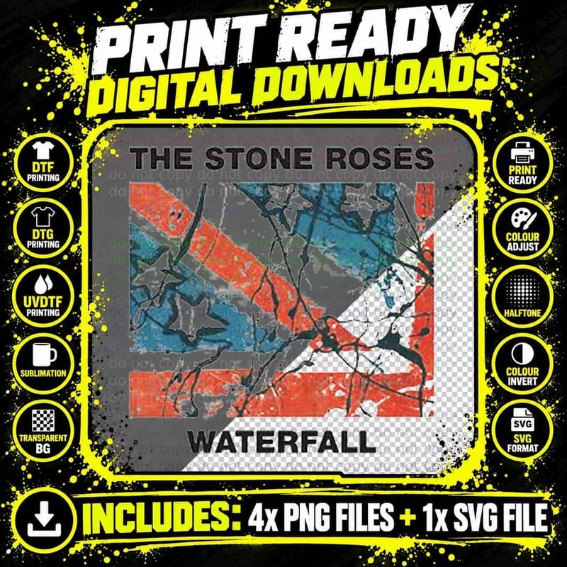 Best - Stones Waterfalling T-Shirt Png SVG Digital Bundle