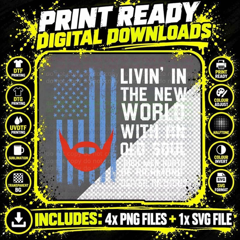 Blue Collar Oliver Anthony Rich Men North of Richmond Png SVG Digital Bundle