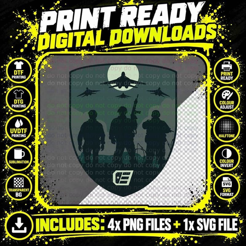 Call of Duty Endowment Shield T-Shirt Png SVG Digital Bundle