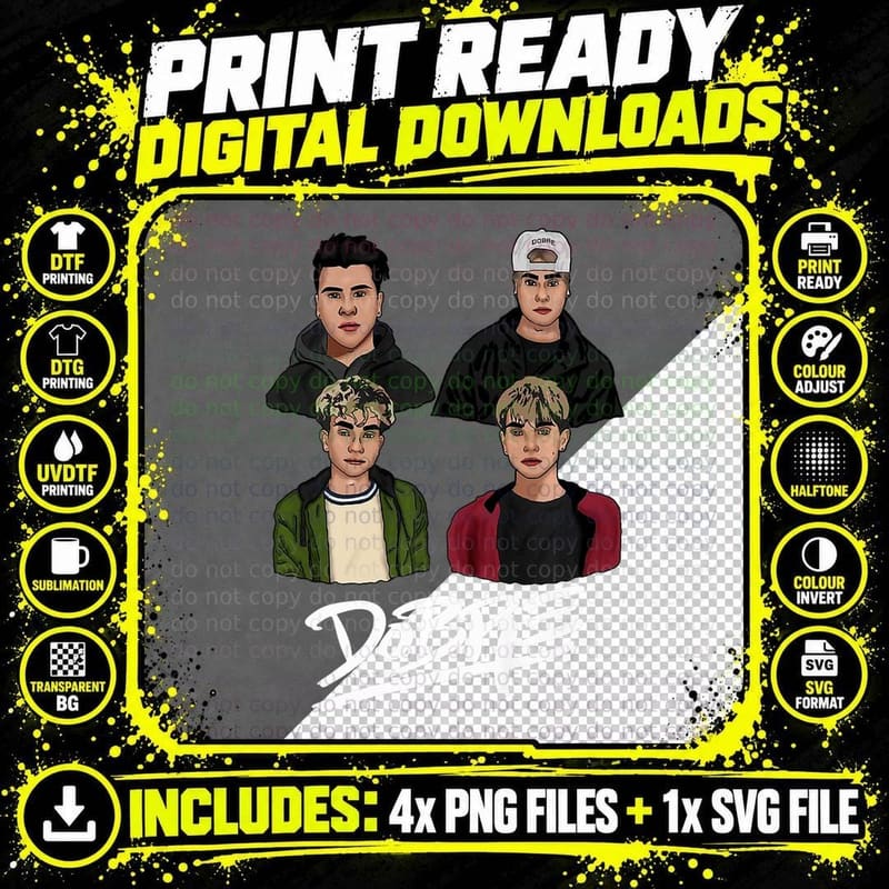 Dobre Friendships Brothers Clothes for Men Women Kids Png SVG Digital Bundle