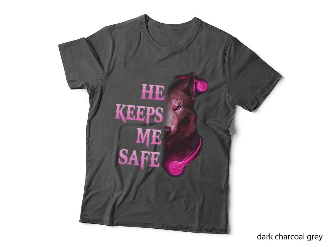 He Keeps Me Safe - She Keeps Me Wild Couple Wolves T-Shirt