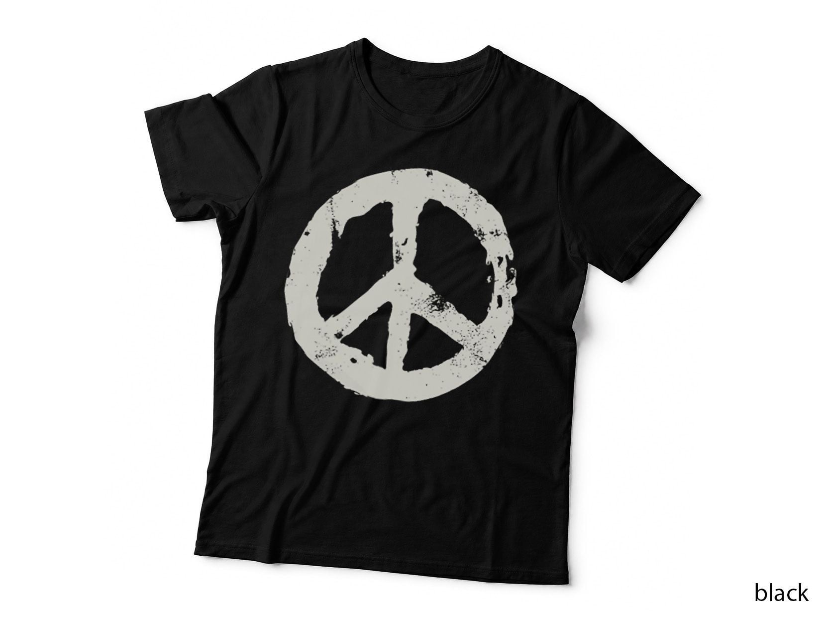 Hippie Shirt Hippie Symbol Print on Pocket T Shirt Gift Idea T-Shirt