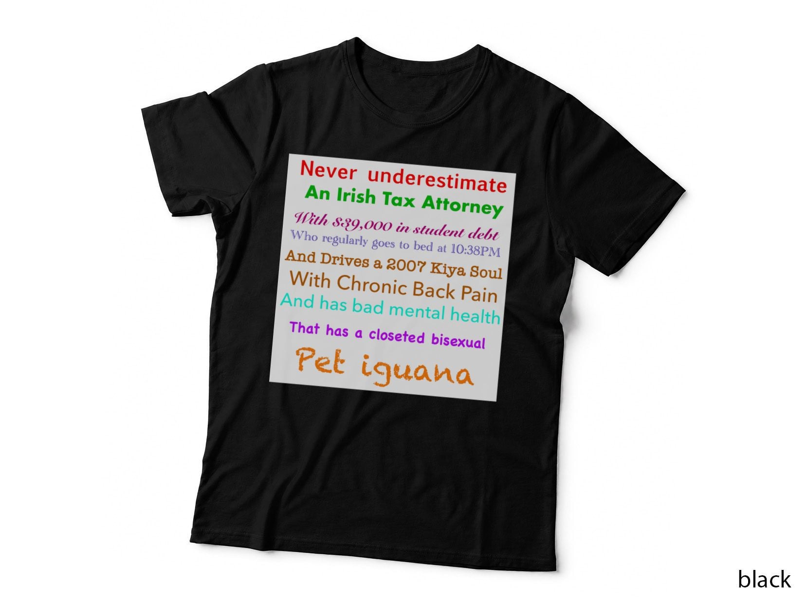 Irish Tax Attorney Oddly Specific T T-Shirt