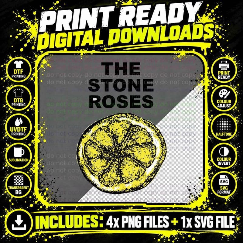 Logo Stone Lemon T-Shirt Png SVG Digital Bundle