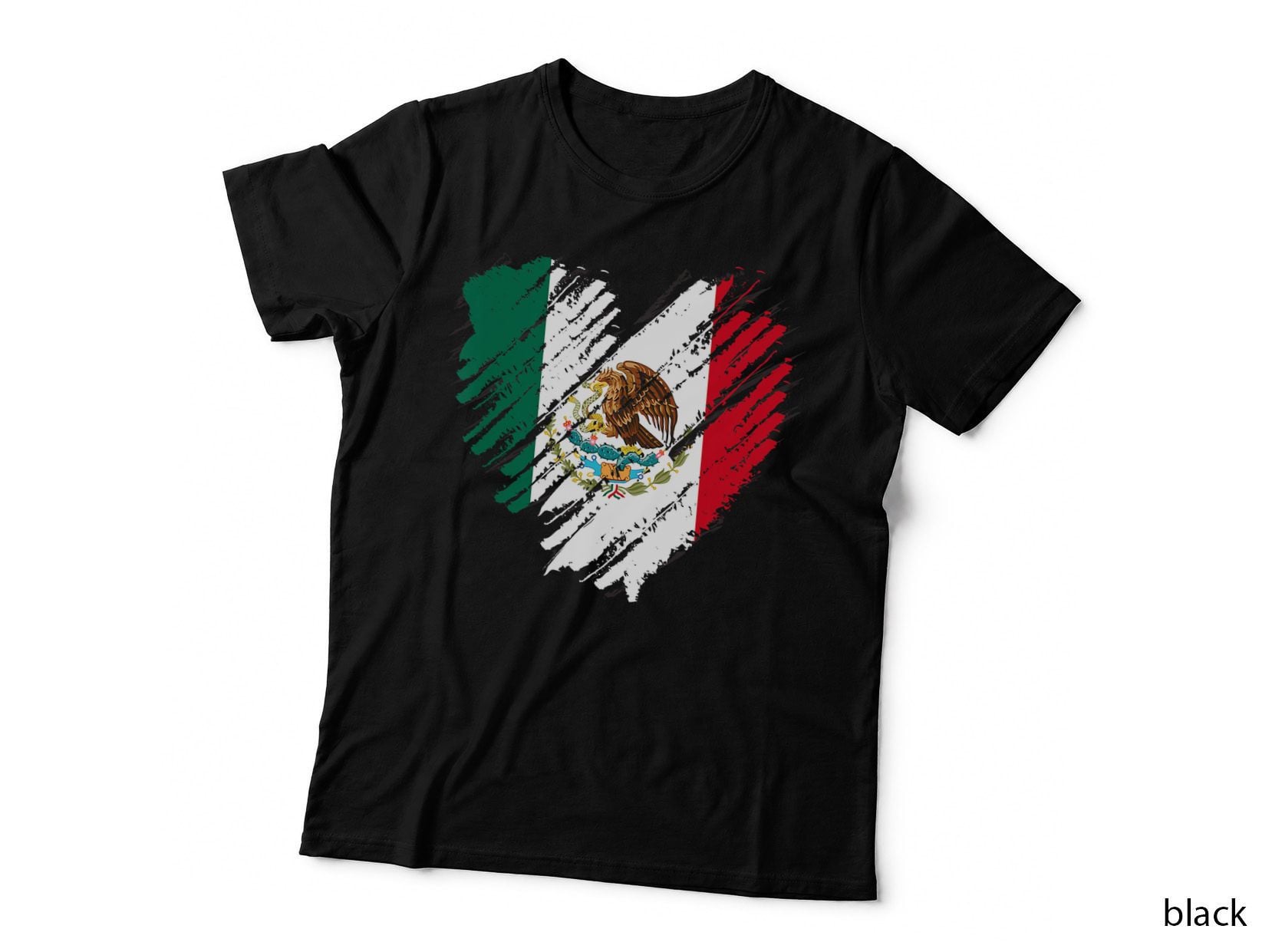 Mexico City Mexican Flag Heart Gift Mexico T-Shirt
