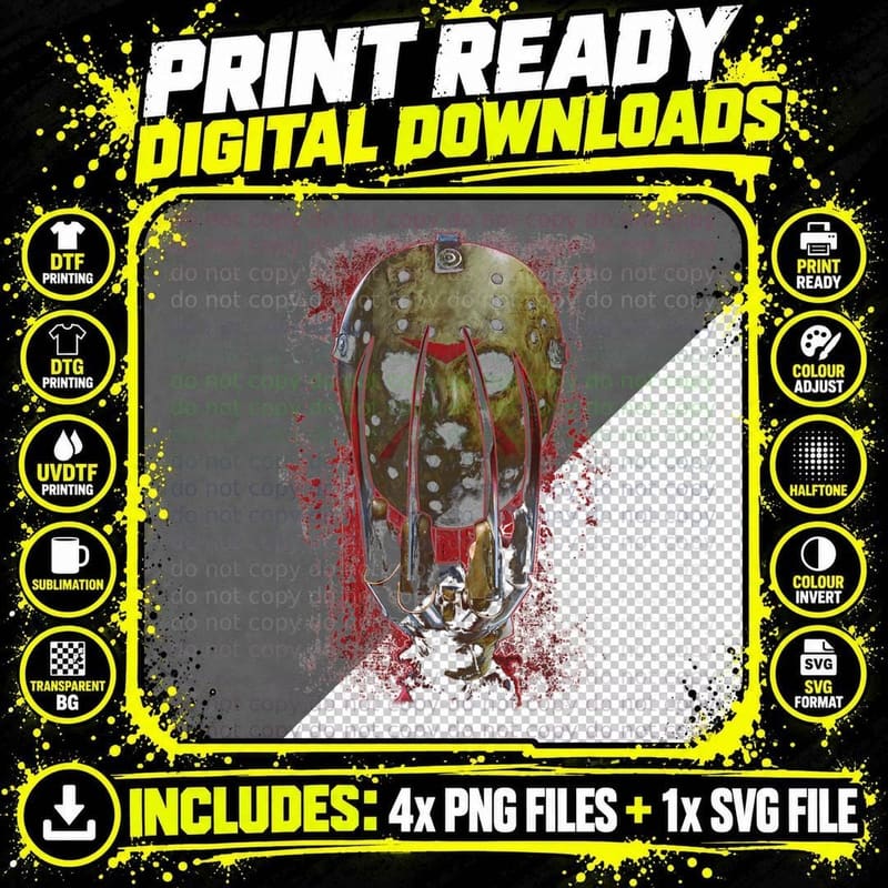 Michael Myers Stay Rad T-Shirt Png SVG Digital Bundle