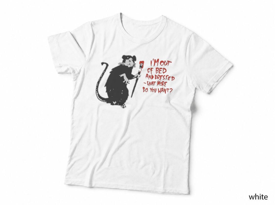 Out of Bed Rat - Banksy T-Shirt