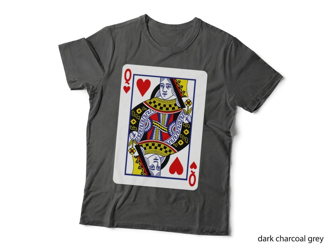 Queen of Hearts Playing Cards T-Shirt