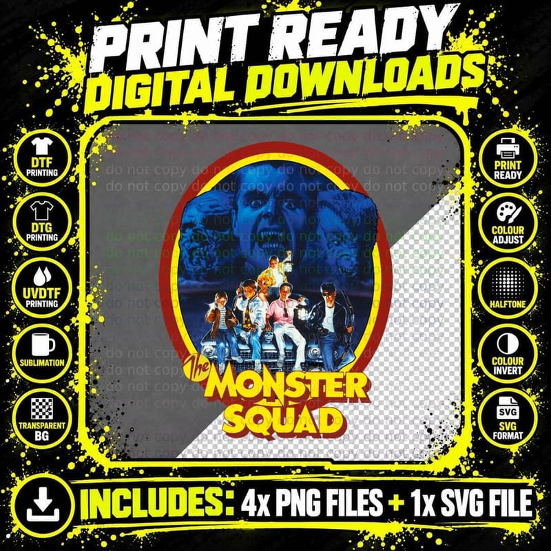 The Monster Squad 1978 T-Shirt Png SVG Digital Bundle