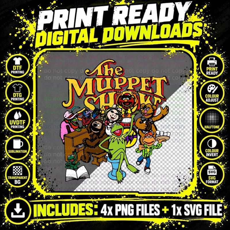 The Muppet Show 1976 T-Shirt Png SVG Digital Bundle