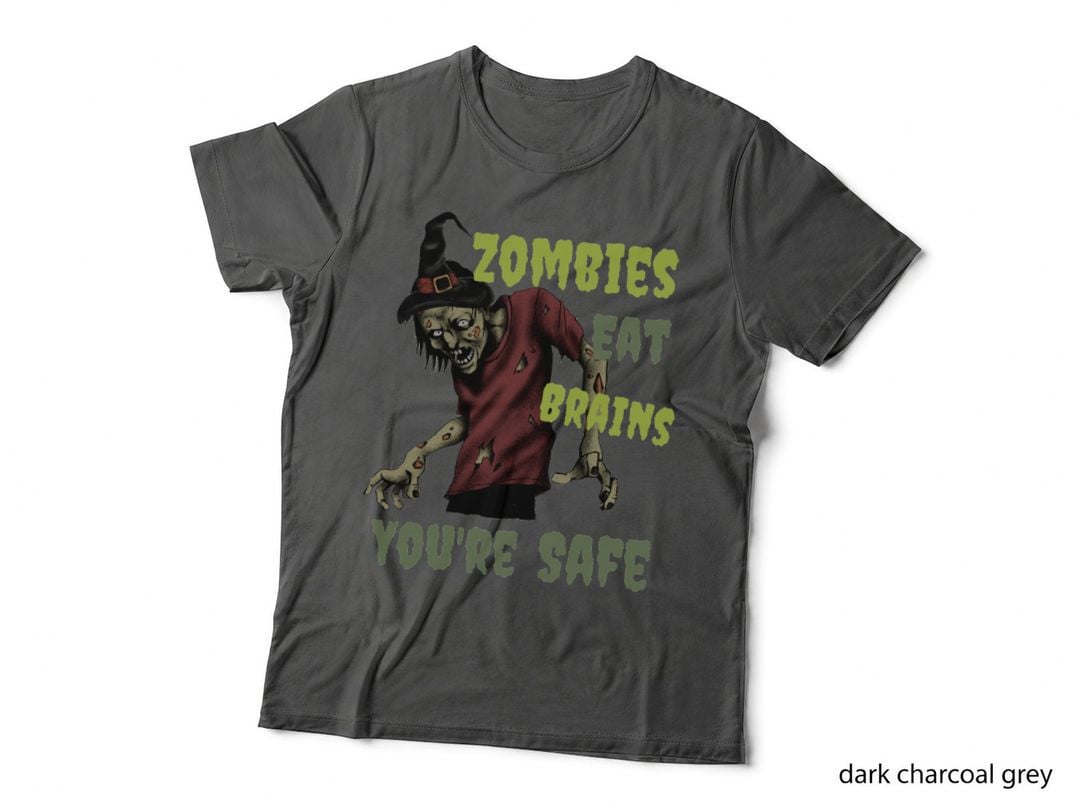 Zombies Eat Brains You're Safe T-Shirt