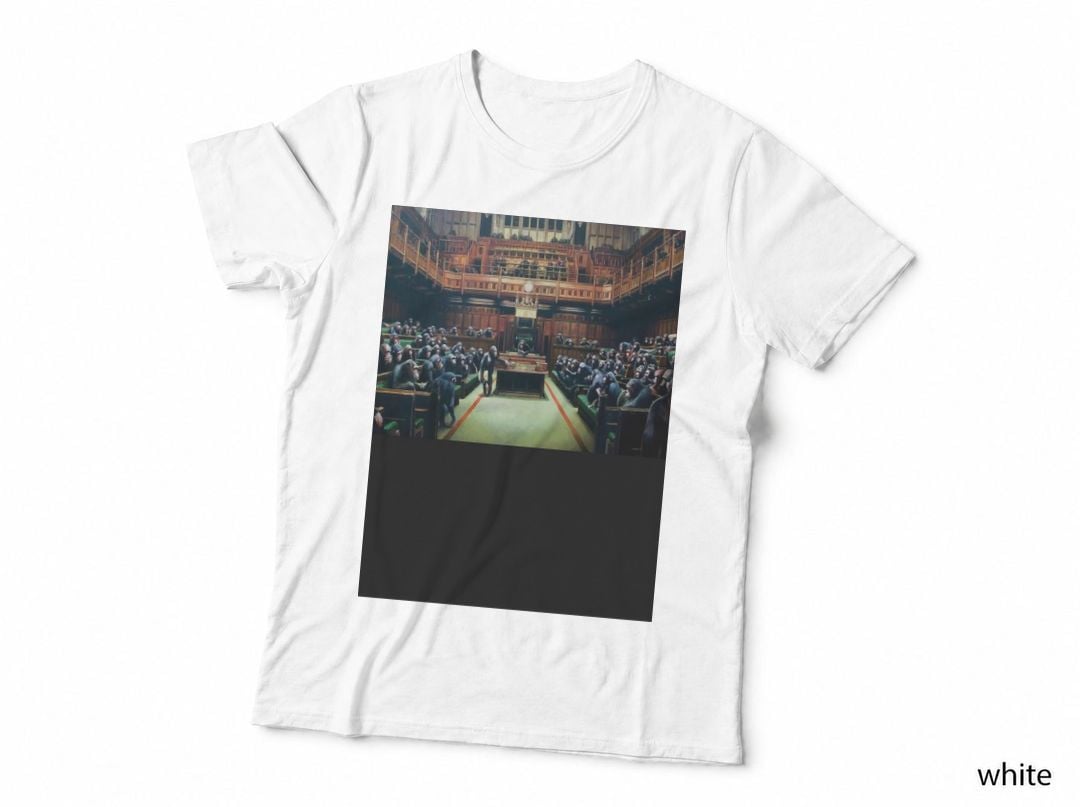 Banksy Monkey Parliament. T-Shirt