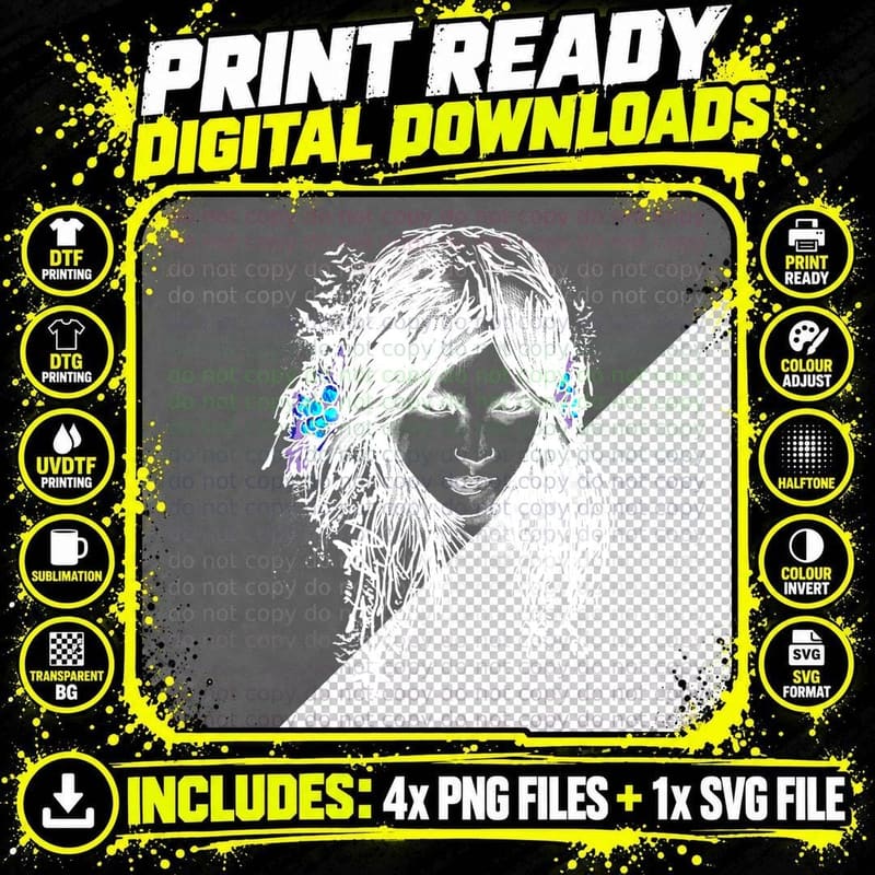 Bat Hair Day T-Shirt Png SVG Digital Bundle