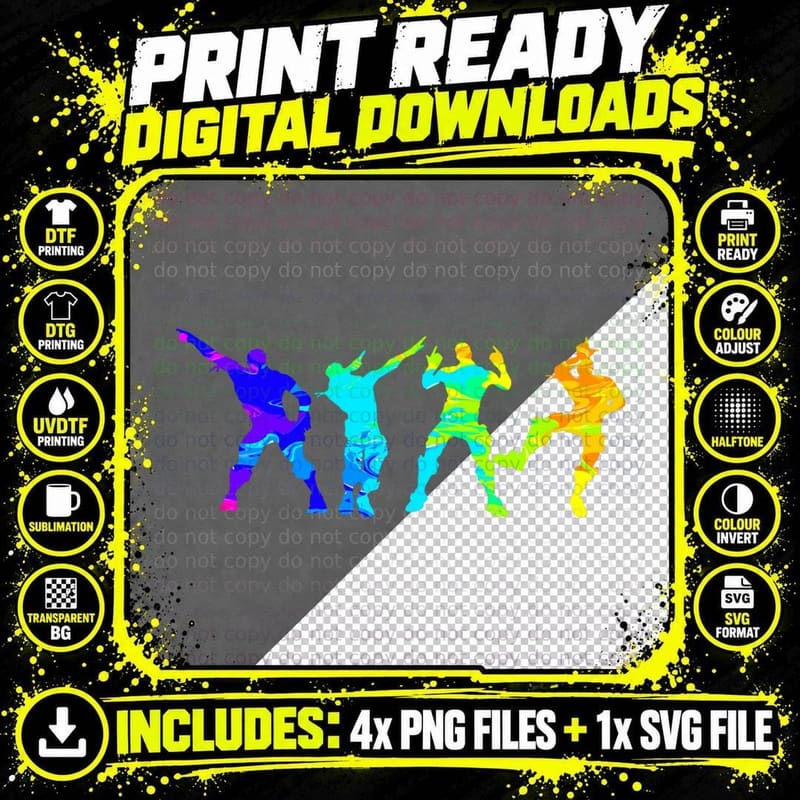 Battle Royale Dance of Victory Essential T-Shirt Png SVG Digital Bundle