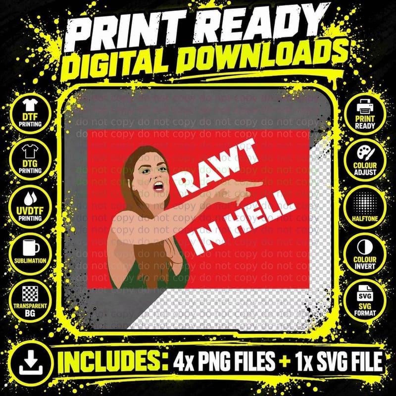 Brittany Cartwright Rawt in Hell VPR (Vanderpump Rules) Png SVG Digital Bundle