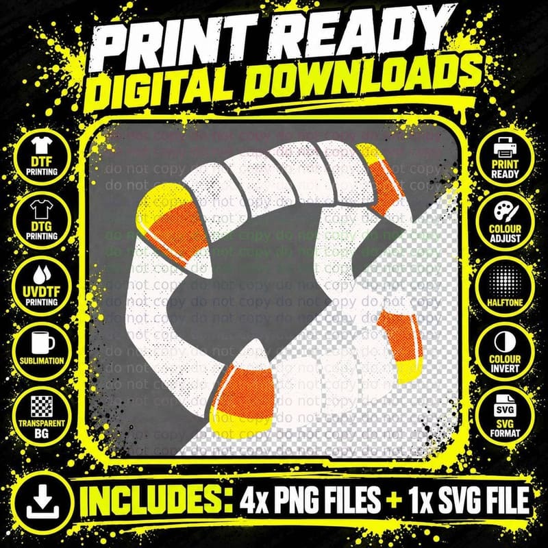 Candy Corn Fang T-Shirt Png SVG Digital Bundle