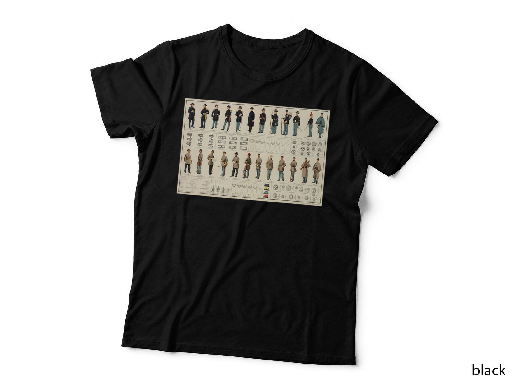 Civil War Uniform Diagram T T-Shirt