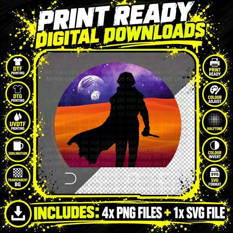 Dune - Muad'dib 1 T-Shirt Png SVG Digital Bundle