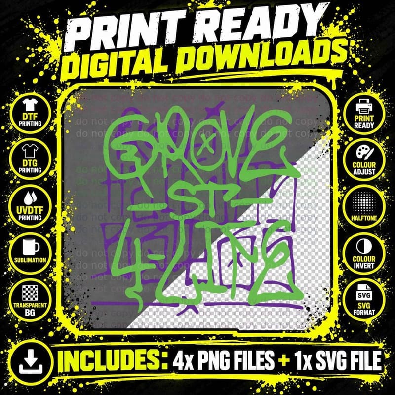 Grove 4 Life Essential T-Shirt Png SVG Digital Bundle