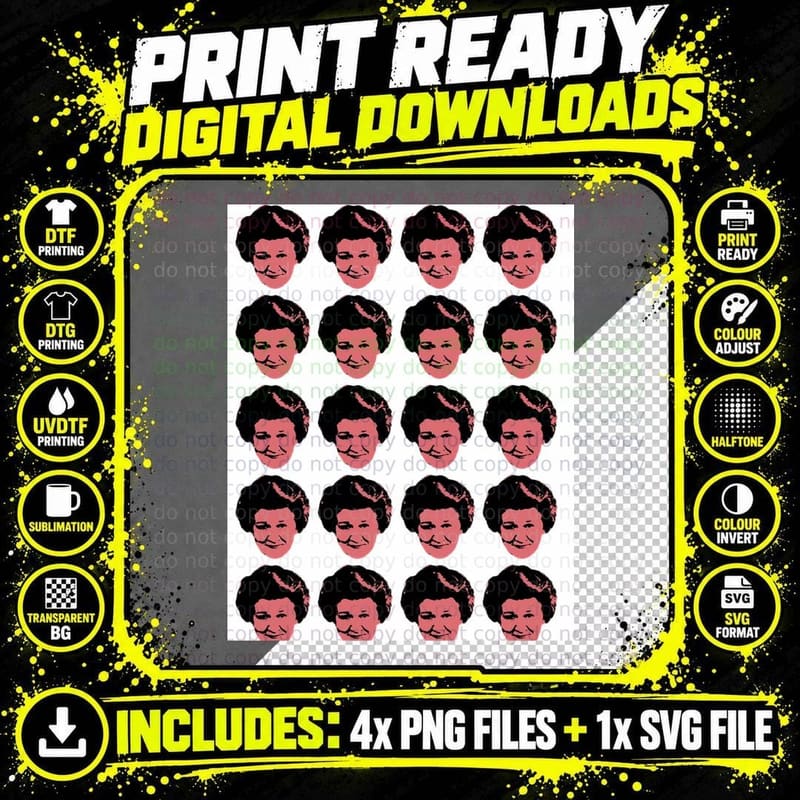 Hyacinth Bucket Graphic 2 T-Shirt Png SVG Digital Bundle