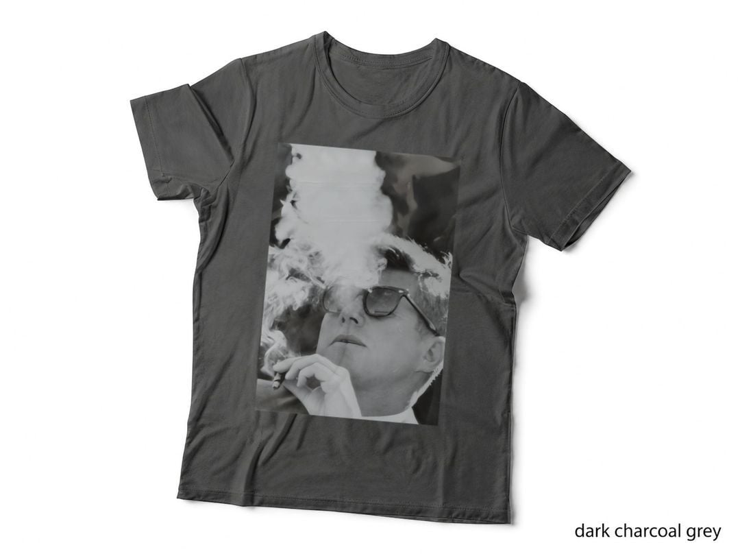 JFK Smoking with Shades John F. Kennedy President T-Shirt