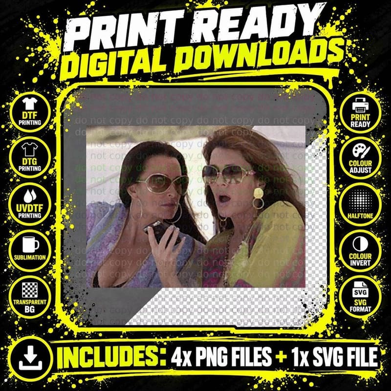 Lisa Vanderpump & Kyle Richards 1 T-Shirt Png SVG Digital Bundle