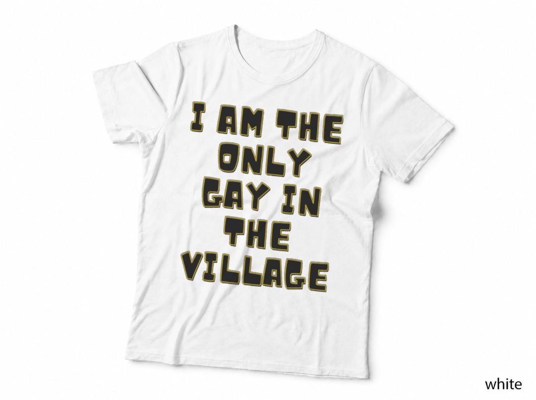 Little Britain I Am the Only Gay in the Village Grey Version T-Shirt