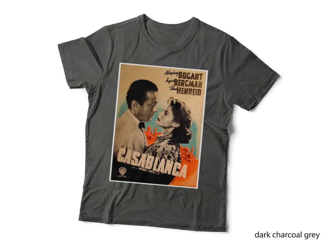 Lover Gifts Casablanca Curtiz Humphrey Bogart T-Shirt