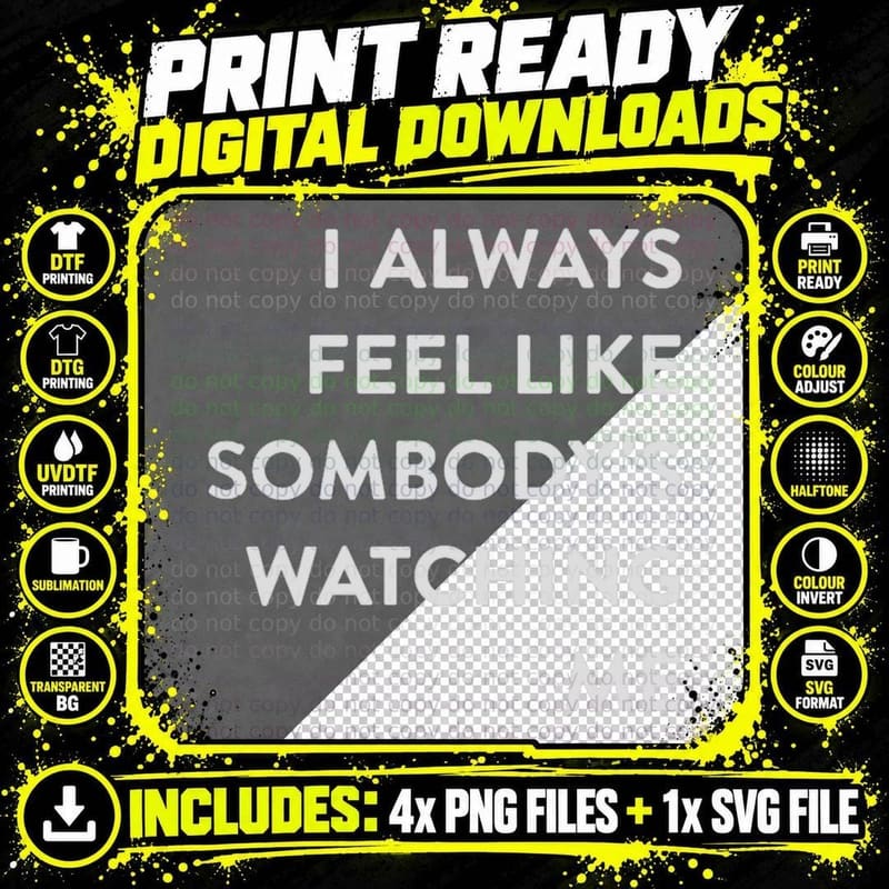 Michael Jackson - Somebody's Watching Me 1 T-Shirt Png SVG Digital Bundle