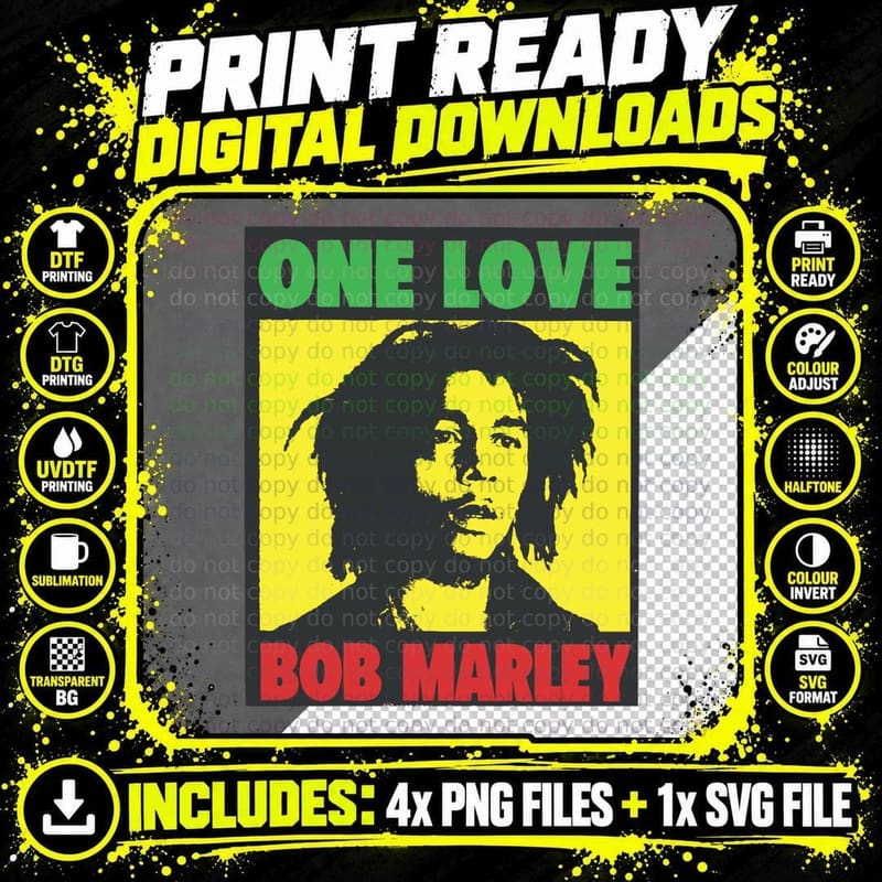 Mr Astronauts Bob Marley Bob Marley Bob Marley Bob Png SVG Digital Bundle