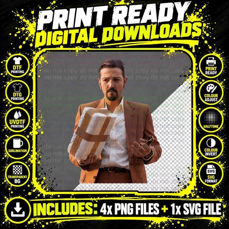 Narcos Mexico Felix Essential T-Shirt Png SVG Digital Bundle