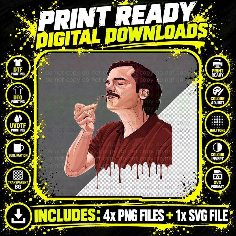 Pablo Emilio Escobar Gaviria 1 T-Shirt Png SVG Digital Bundle