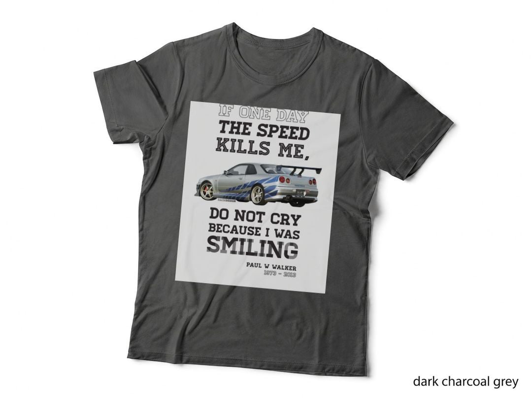 Paul Walker Tribute GTR - Halftone 1 T-Shirt