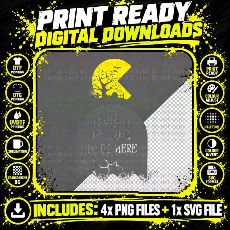 Rest in Pause T-Shirt Png SVG Digital Bundle