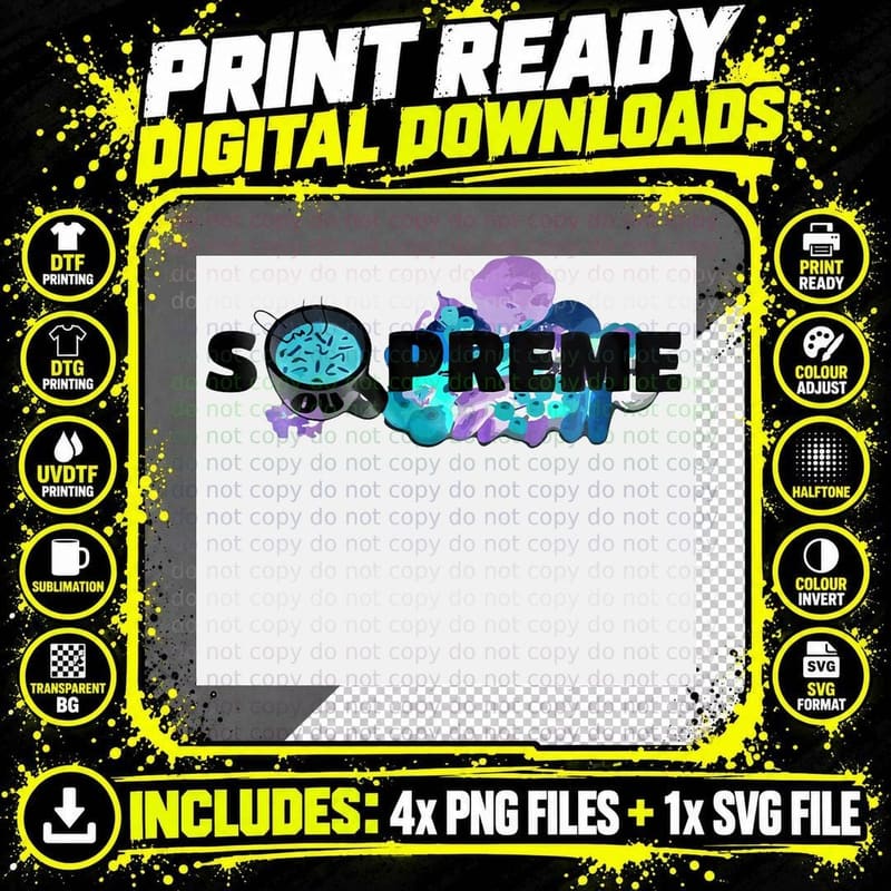 Soupreme - Noodle Lover T-Shirt Png SVG Digital Bundle