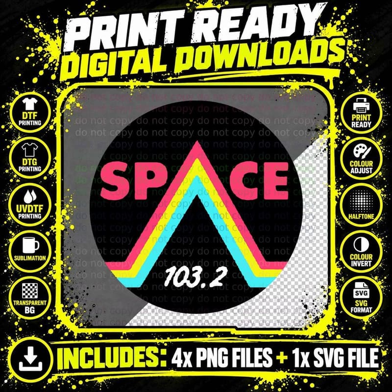 Space 103.2 Fm Los Santos GTA Grand Theft Auto V 5 Png SVG Digital Bundle