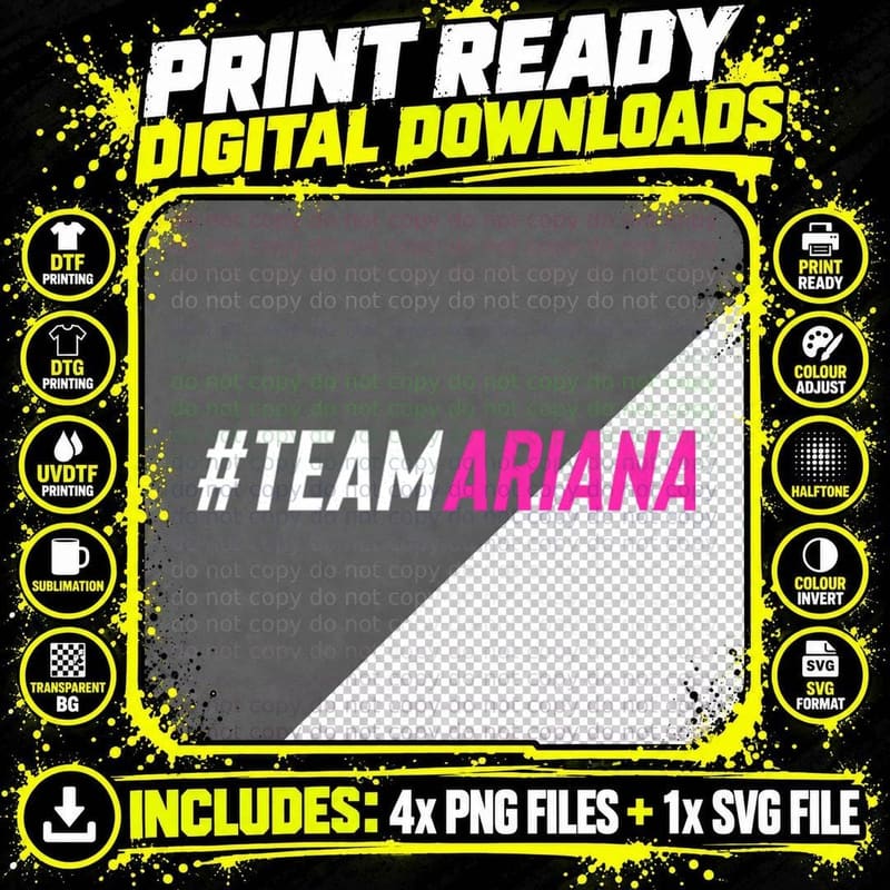 Team Ariana - Vanderpump Rules 1 T-Shirt Png SVG Digital Bundle