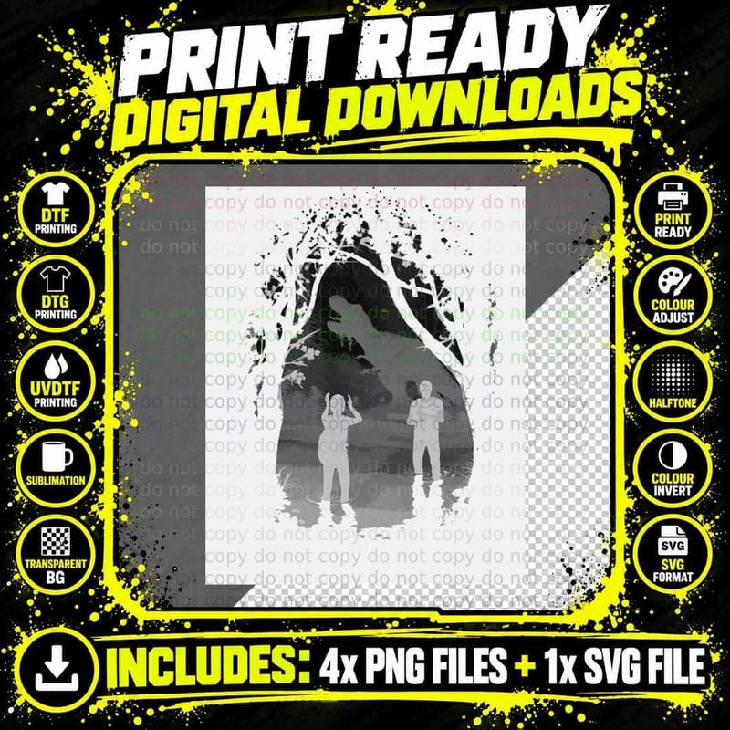 The Last of Us Part II (Bw) T-Shirt Png SVG Digital Bundle