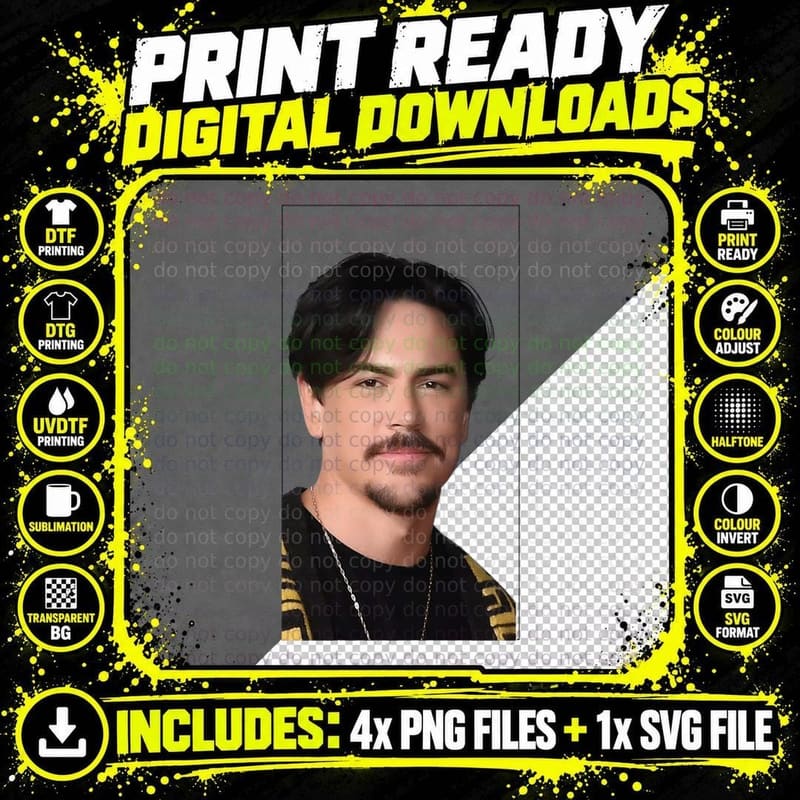 Tom Vanderpump Rules 1 T-Shirt Png SVG Digital Bundle