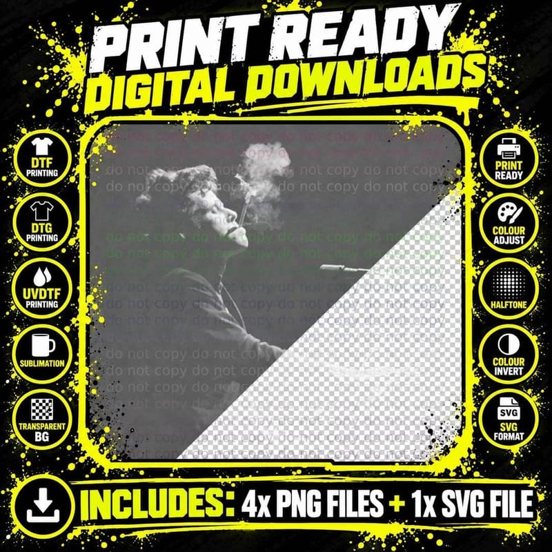 Tom-Waits Essential T-Shirt Png SVG Digital Bundle