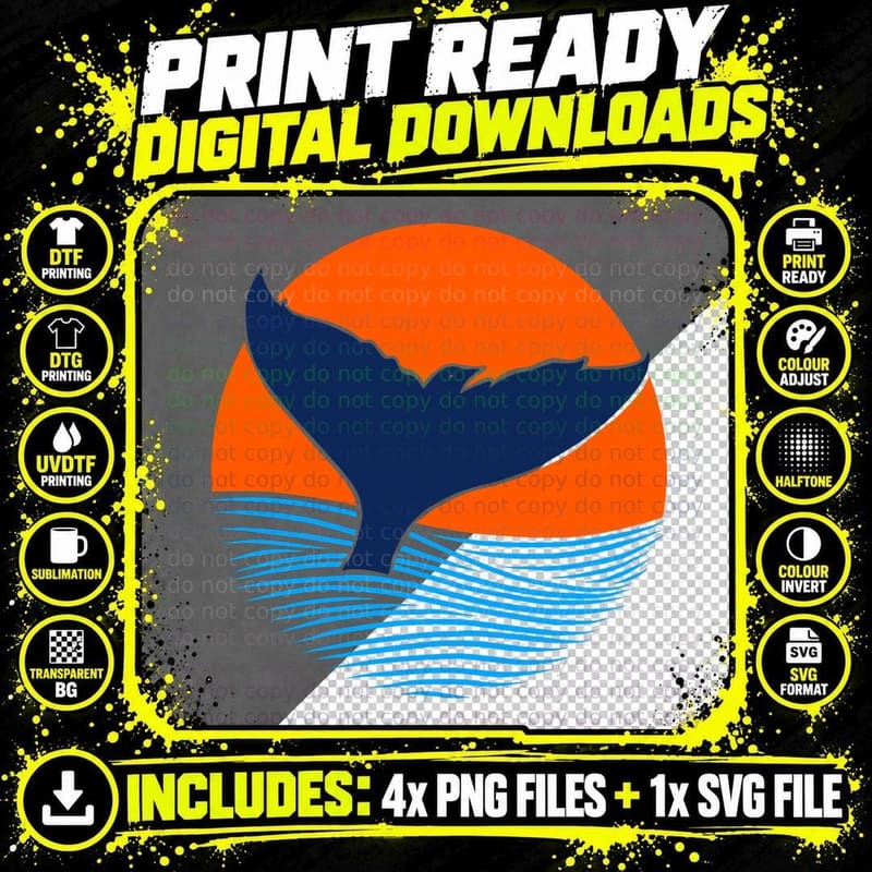 Wings & Tail T-Shirt Png SVG Digital Bundle