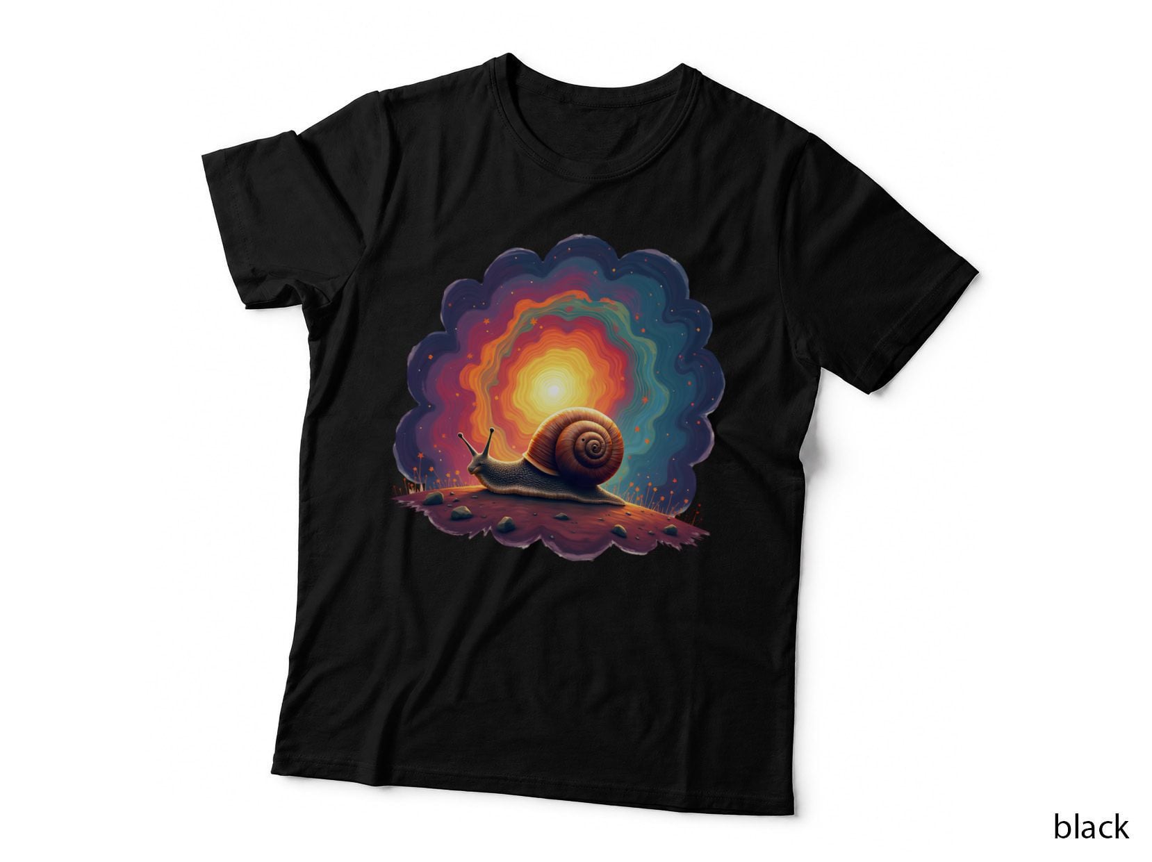 60s Psychedelic Snail Art T-Shirt