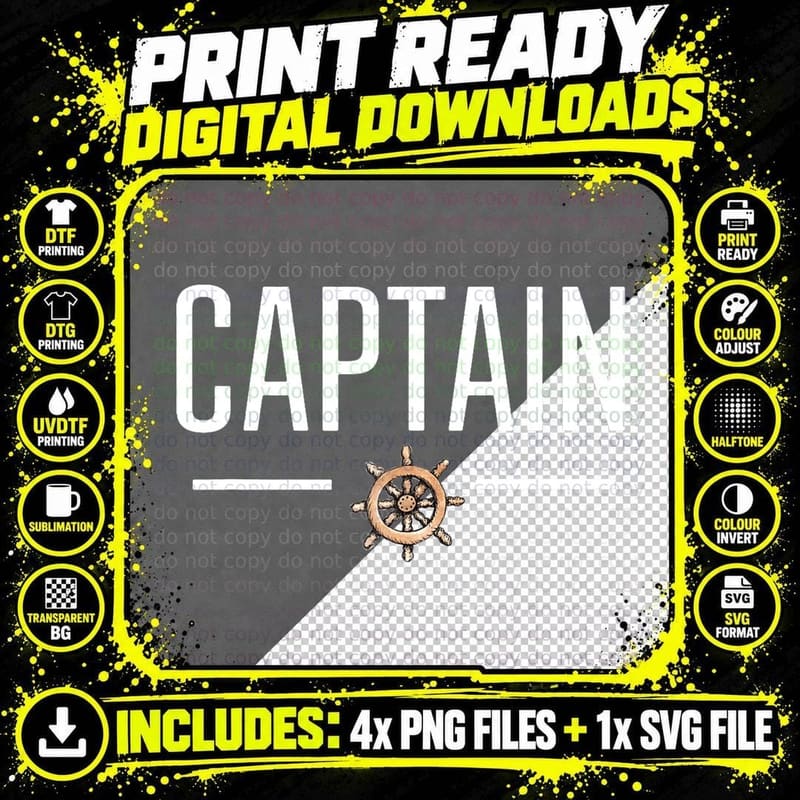 Captain Tshirt for Boat Lovers or First Mate T-Shirt Png SVG Digital Bundle
