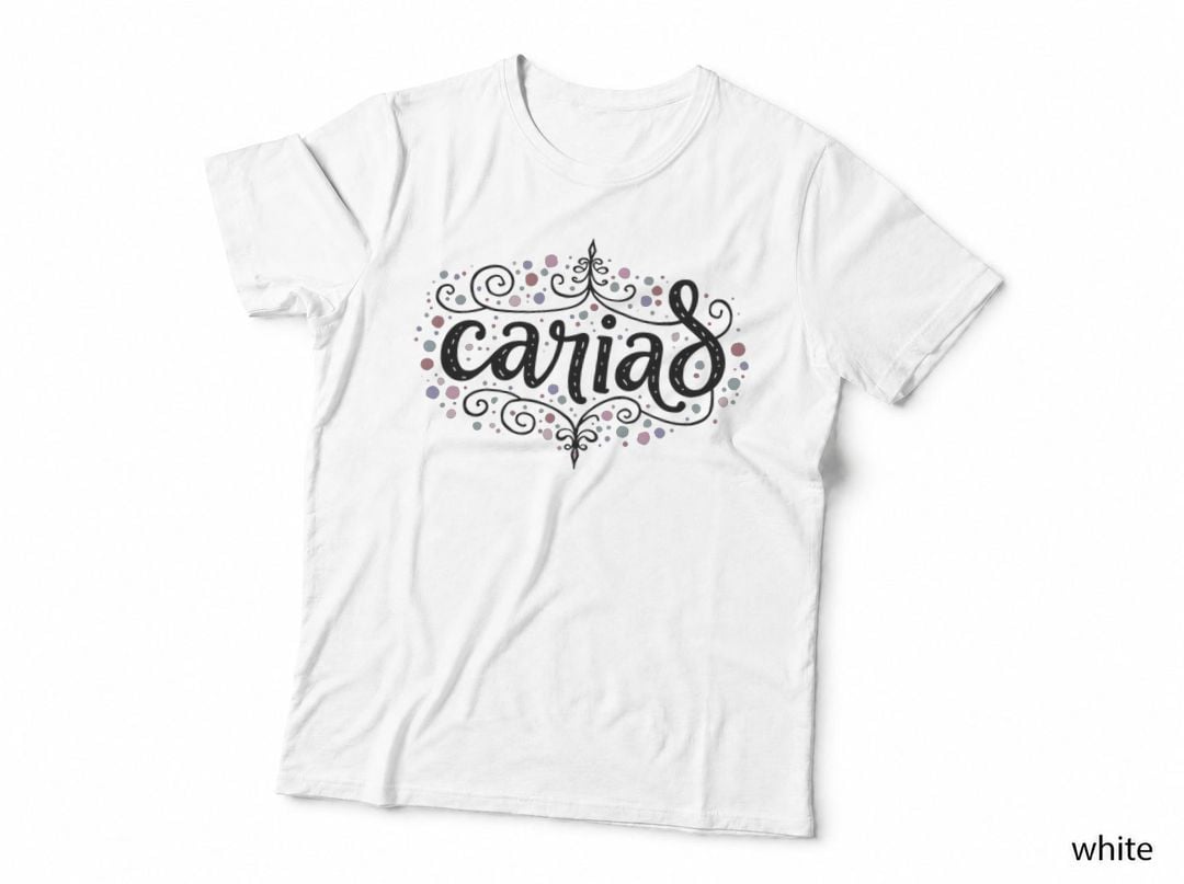 Cariad Welsh Swirly Rainbow Whimsical Caru Cymru Cymraeg Positivity T-Shirt