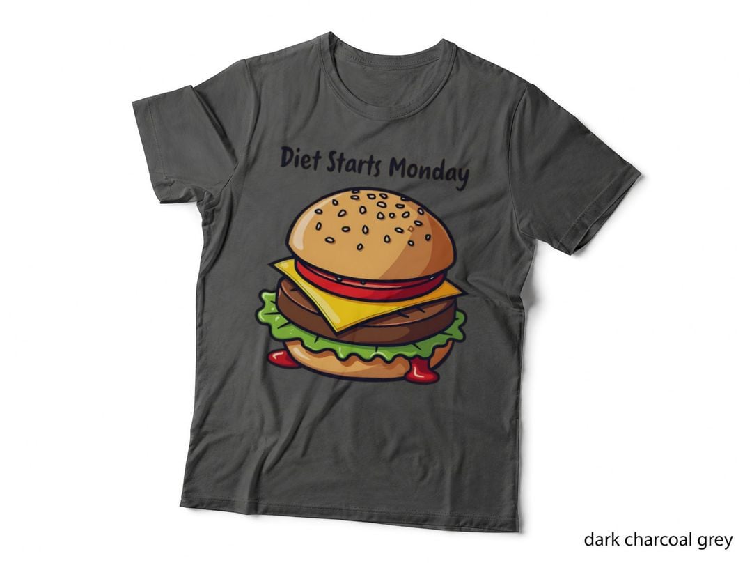 Diet Starts Monday Cheeseburger T-Shirt