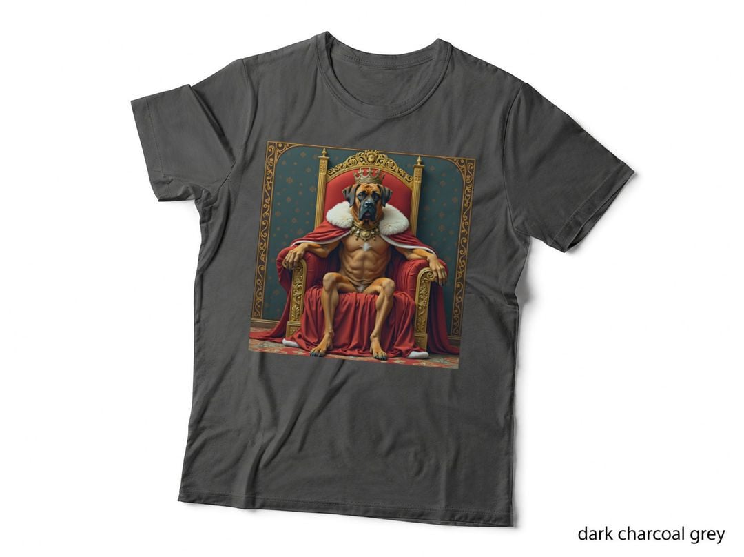 Dogue De Bordeaux King on Throne T-Shirt