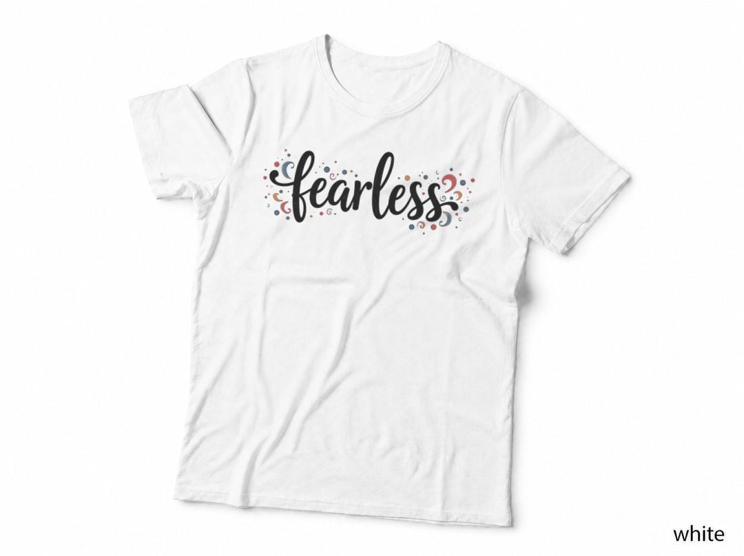 Fearless Hand-Drawn Whimsical Symmetrical T-Shirt