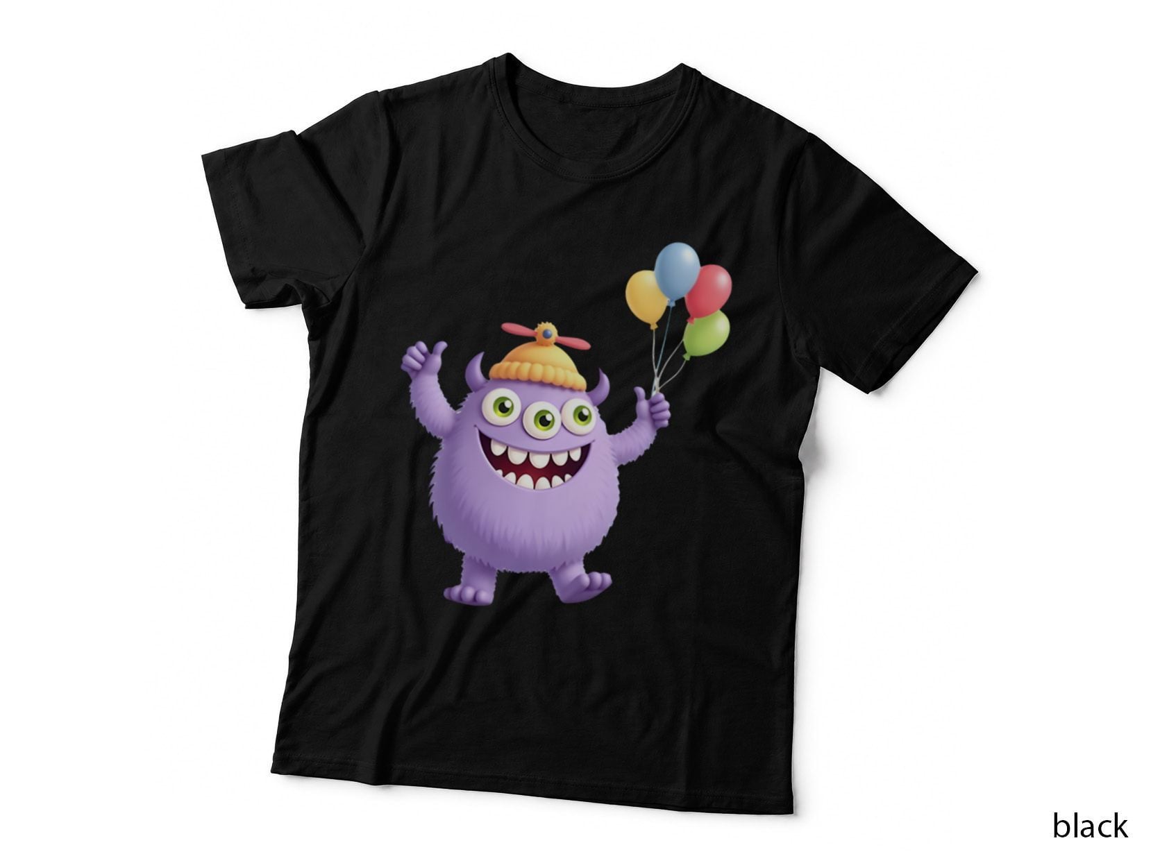 Friendly Purple Creature Graphic, Whimsical Cartoon 3 T-Shirt
